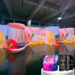 Concave and convex outdoor flexible LED panels for seamless 360-degree pillar and wave displays