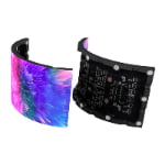 High-definition flexible LED video wall with wave-shaped design for creative stage backgrounds