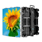 Seamless curved rental LED display for trade show booths and corporate event production