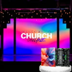 Flicker-free indoor HD rental LED video wall with 3840Hz high refresh rate for broadcasting