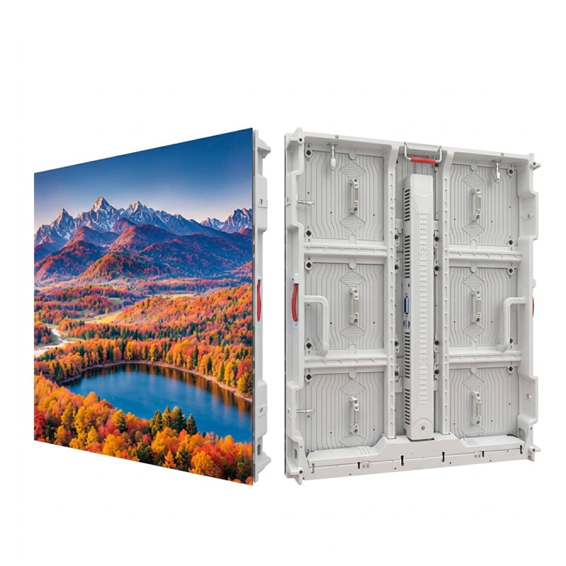 Easy front access outdoor LED screen for quick module replacement without rear space