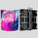 High-definition outdoor rental flexible LED screen for curved concert stages and creative events