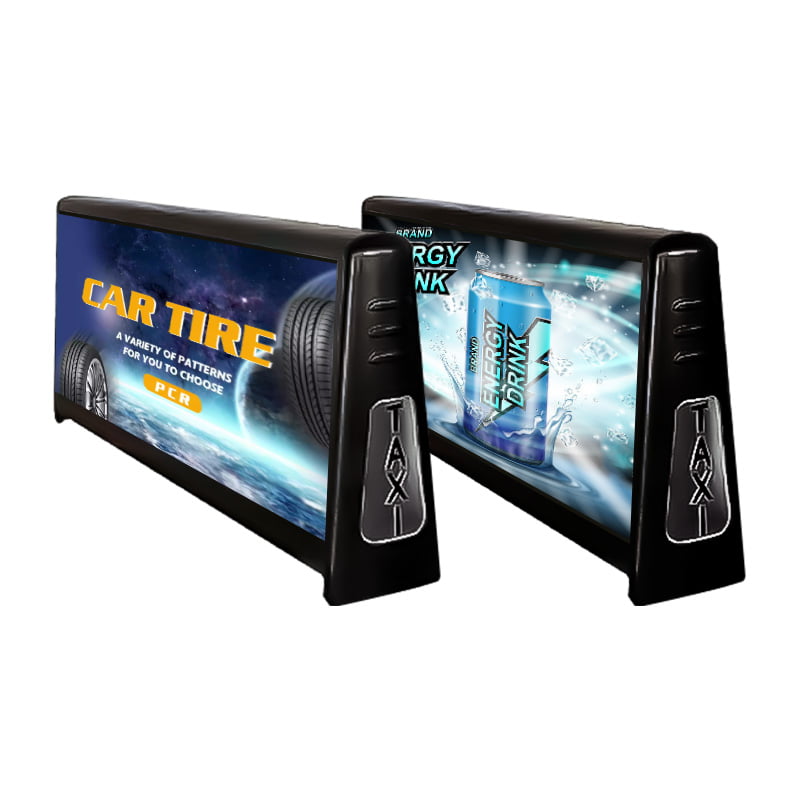 High-definition outdoor taxi top LED screen for mobile digital-out-of-home (DOOH) advertising