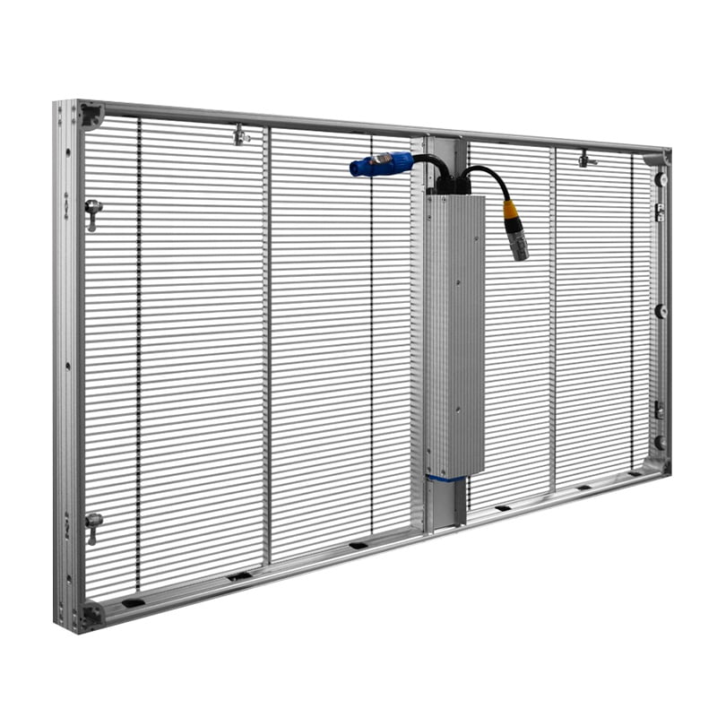 High transparency outdoor LED display allowing natural light with HD video performance