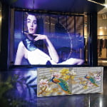 Sunlight-readable outdoor transparent LED video wall with 5000+ nits brightness