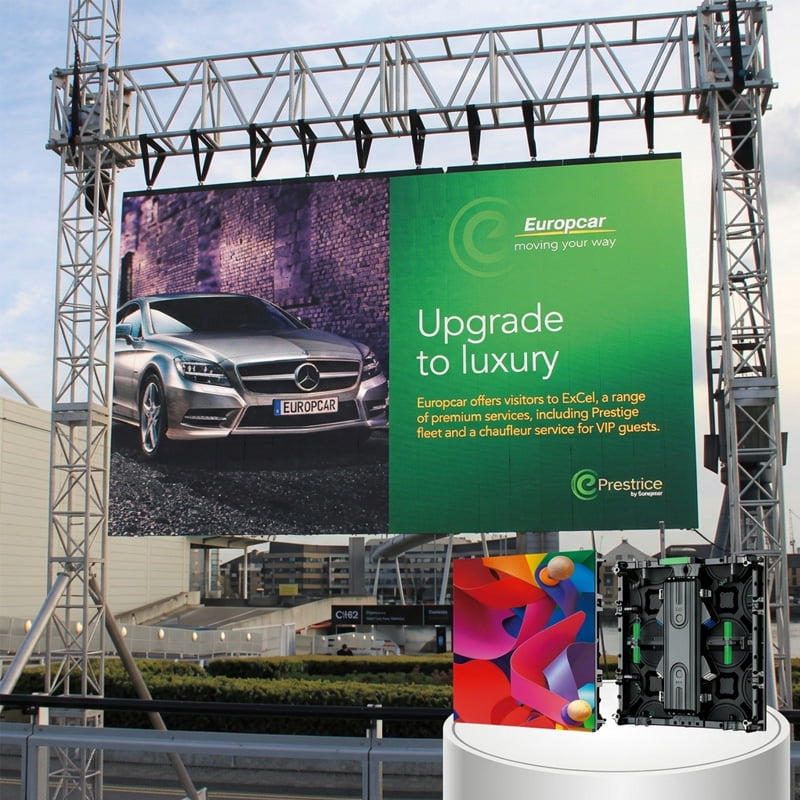High-definition outdoor rental LED screen for concerts and music festivals with sunlight-readable display