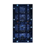 Slim and portable indoor LED poster screen with wheels for flexible floor-standing display