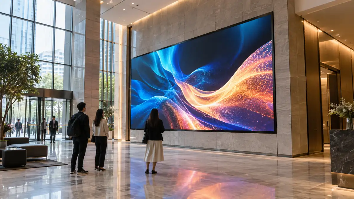 Completed LED display installation in a retail, event, stadium, or corporate environment